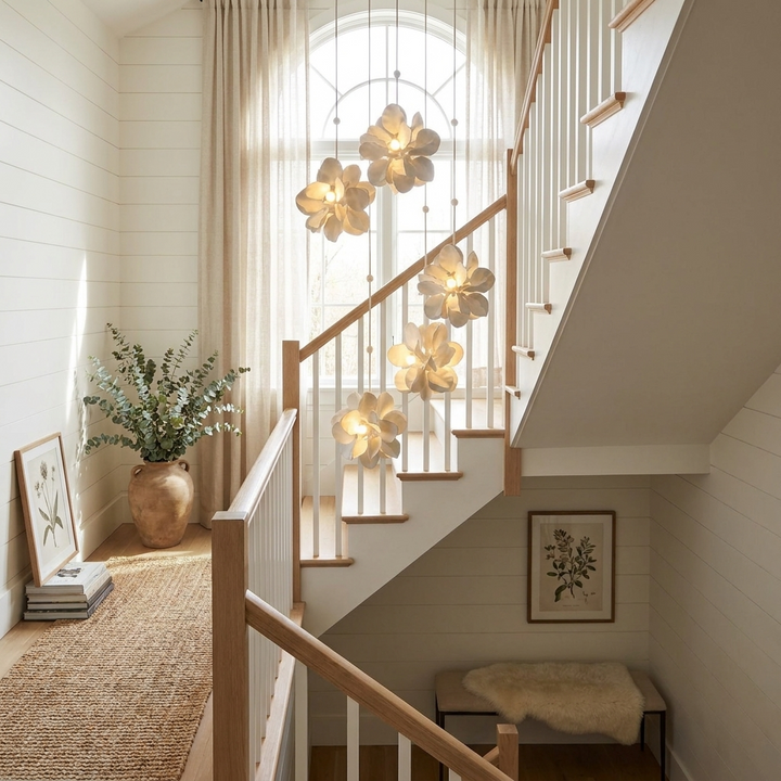Petal Cascade Multi-Light Chandelier