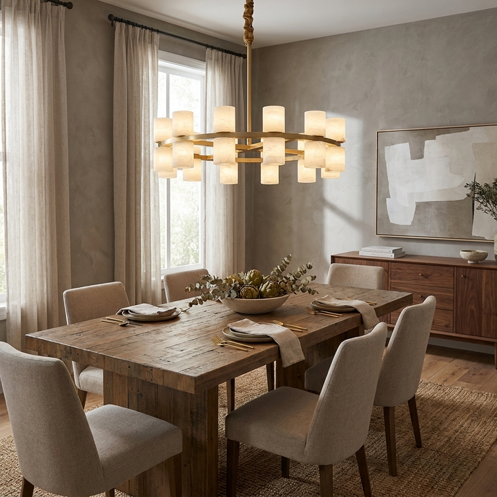 Tabitha Alabaster Chandelier