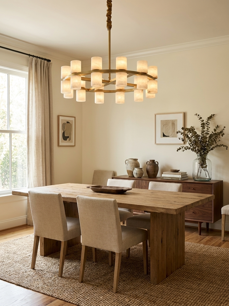 Tabitha Alabaster Chandelier