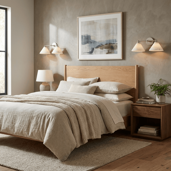Aveline Alabaster Double Cone Wall Sconce - Vakkerlight