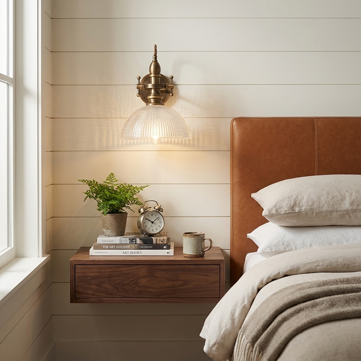 Tavira Vintage Glass Wall Sconce