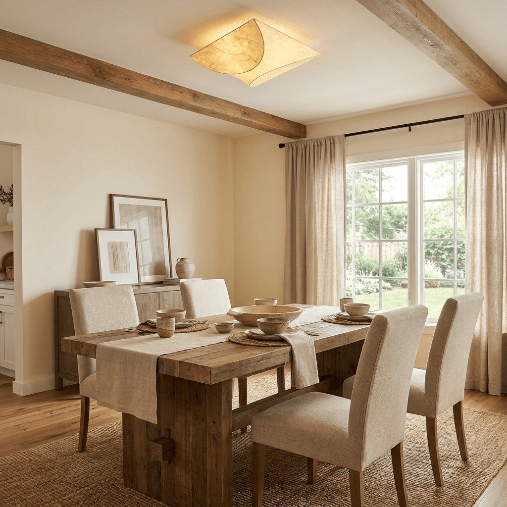 Mirelle Mulberry Silk Flush Mount - Vakkerlight