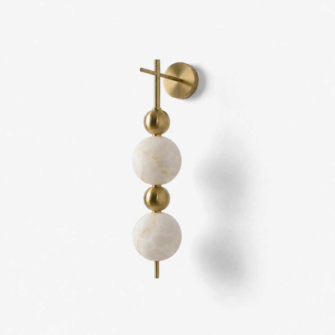 Solenne Alabaster Beaded Wall Sconce