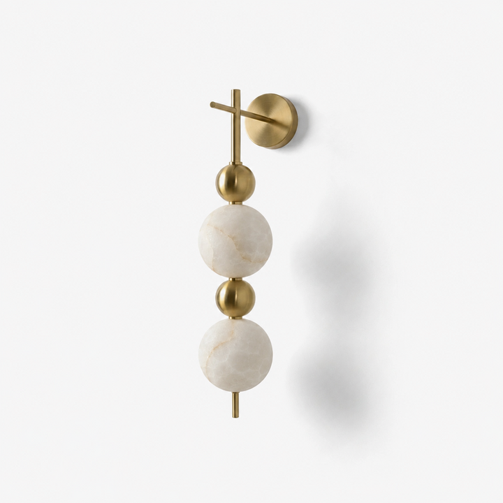 Solenne Alabaster Beaded Wall Sconce