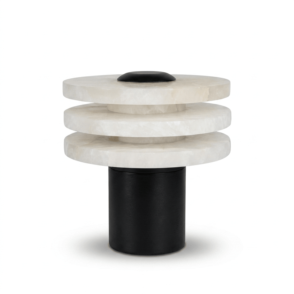 Tiered Obelisk Alabaster Table Lamp - Vakkerlight