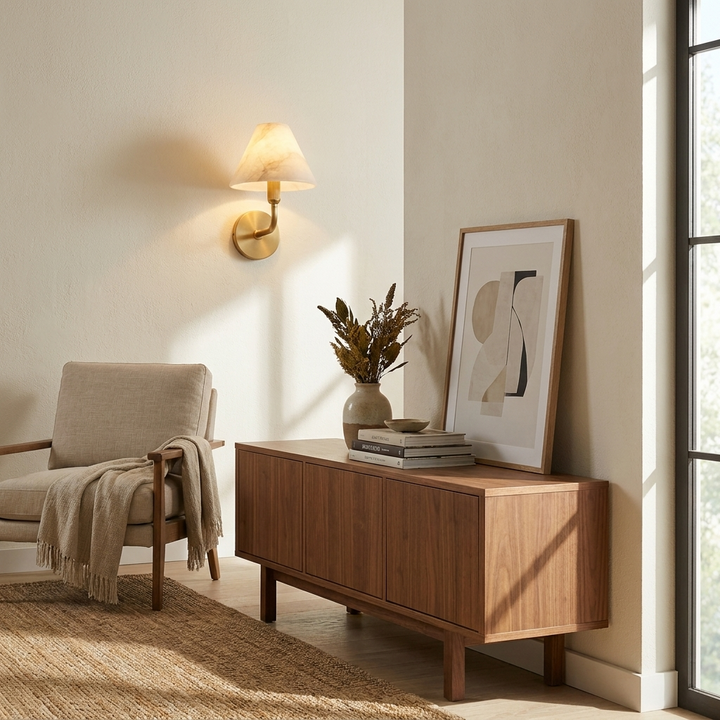 Aveline Alabaster Wall Sconce