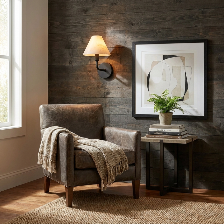 Aveline Alabaster Wall Sconce