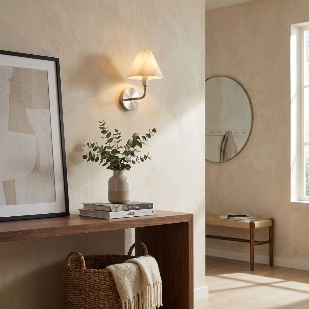 Aveline Alabaster Wall Sconce