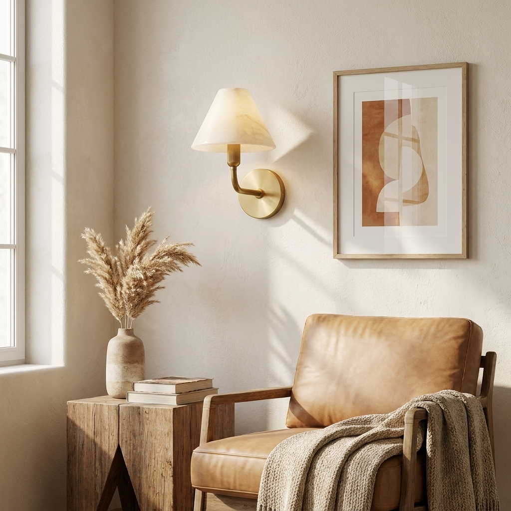 Aveline Alabaster Wall Sconce