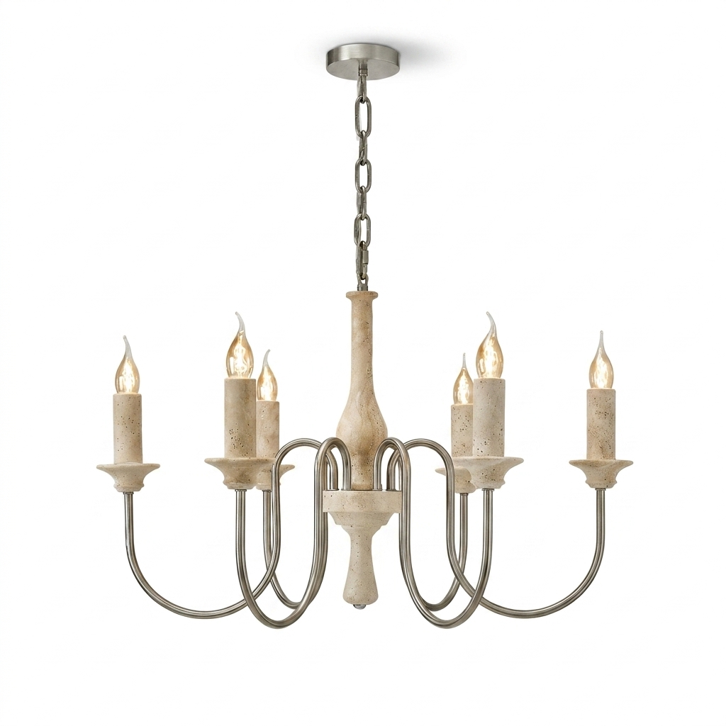 Veyrane Travertine Chandelier