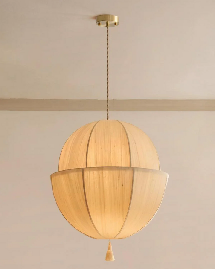 Celene Fabric Lantern Pendant Light
