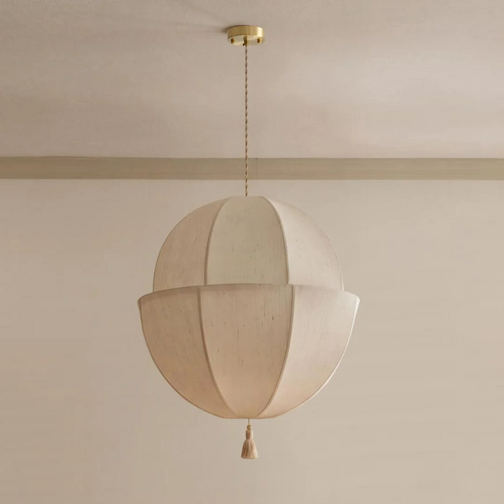 Celene Fabric Lantern Pendant Light
