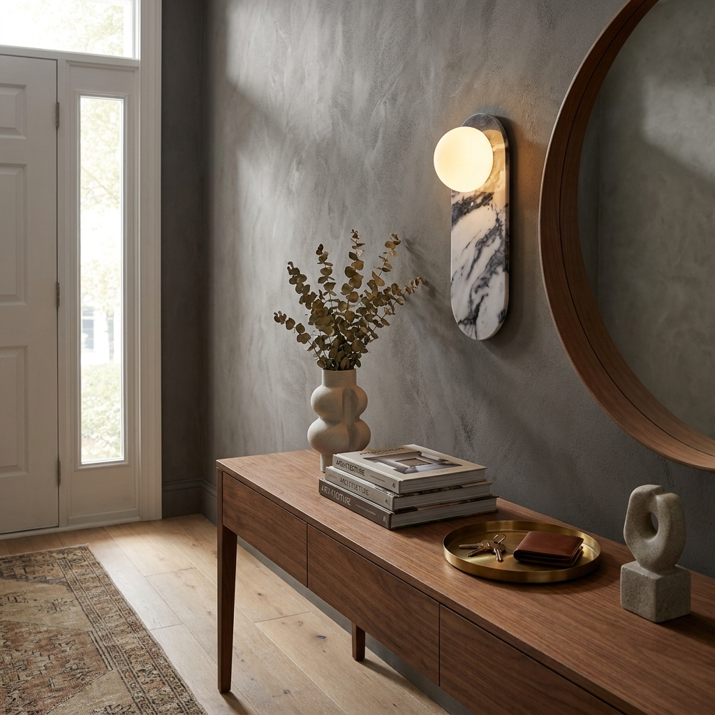 Serenne Stone Capsule Wall Sconce