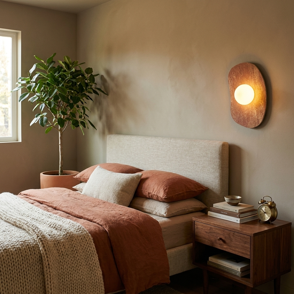 Velora Stone Oval Wall Sconce