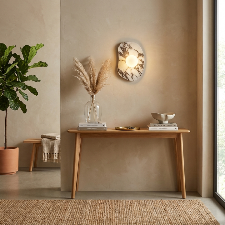 Velora Stone Oval Wall Sconce