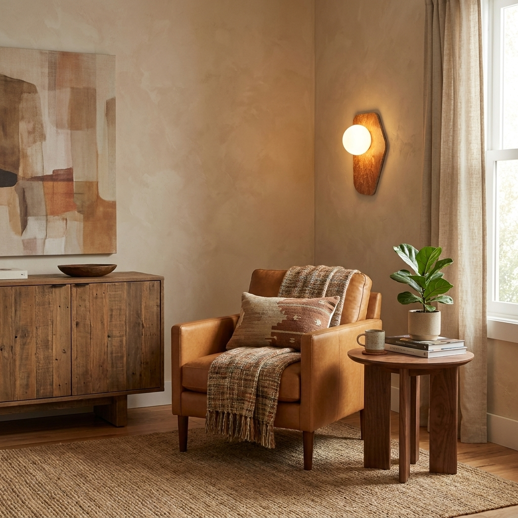 Veyla Stone Pebble Wall Sconce