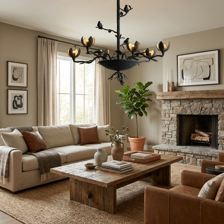 Floriel Long Branch Chandelier
