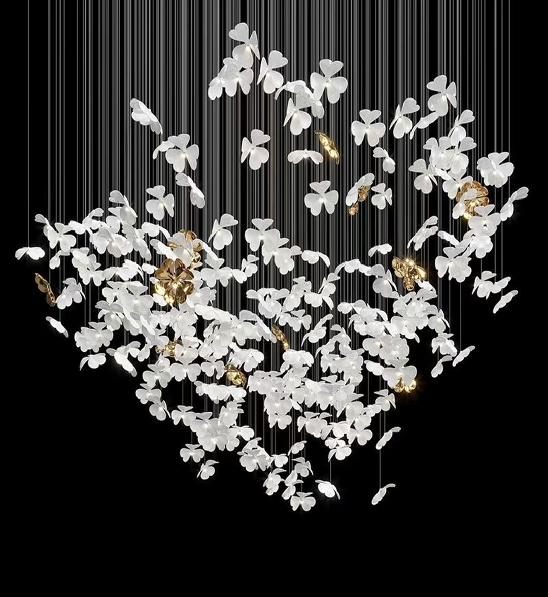 Sylvara Ceramic Blossom Chandelier