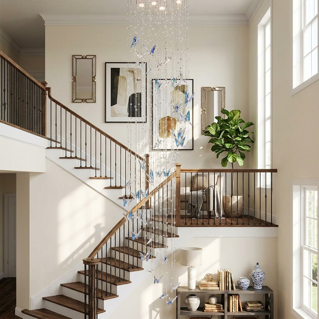 Caelira LED K9 Crystal Spiral Chandelier