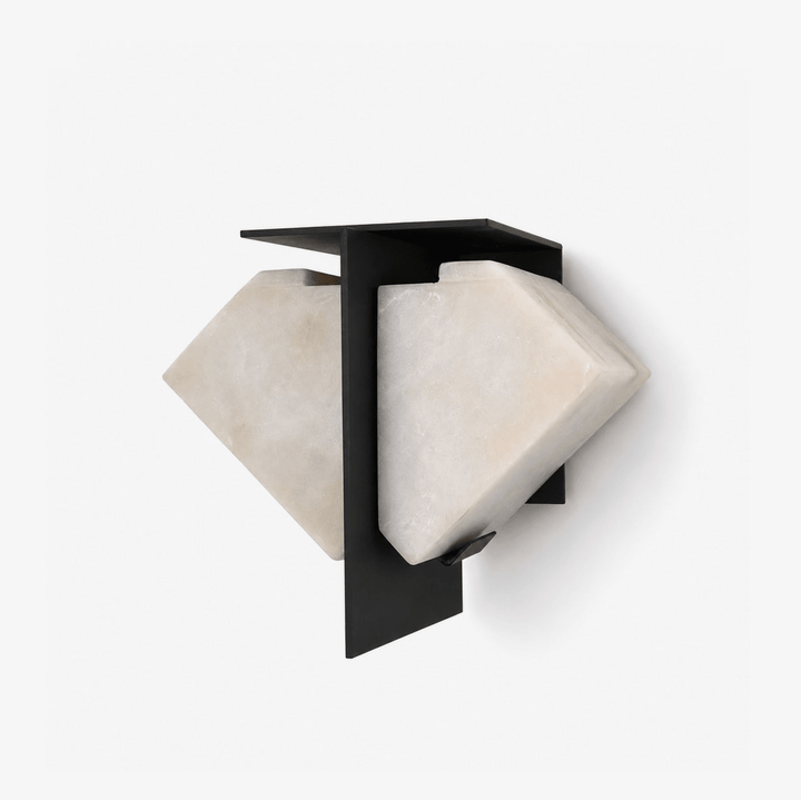 Folded Halo Alabaster Wall Sconce - Vakkerlight