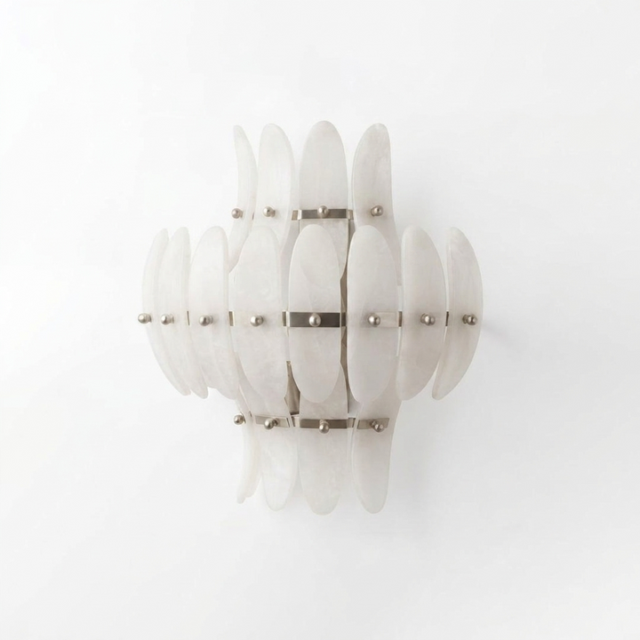 Solenne Alabaster Petal Wall Sconce