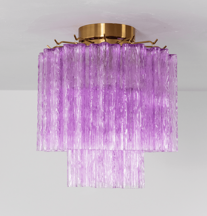 Fiora Purple Glass Ceiling Lamp - Vakkerlight