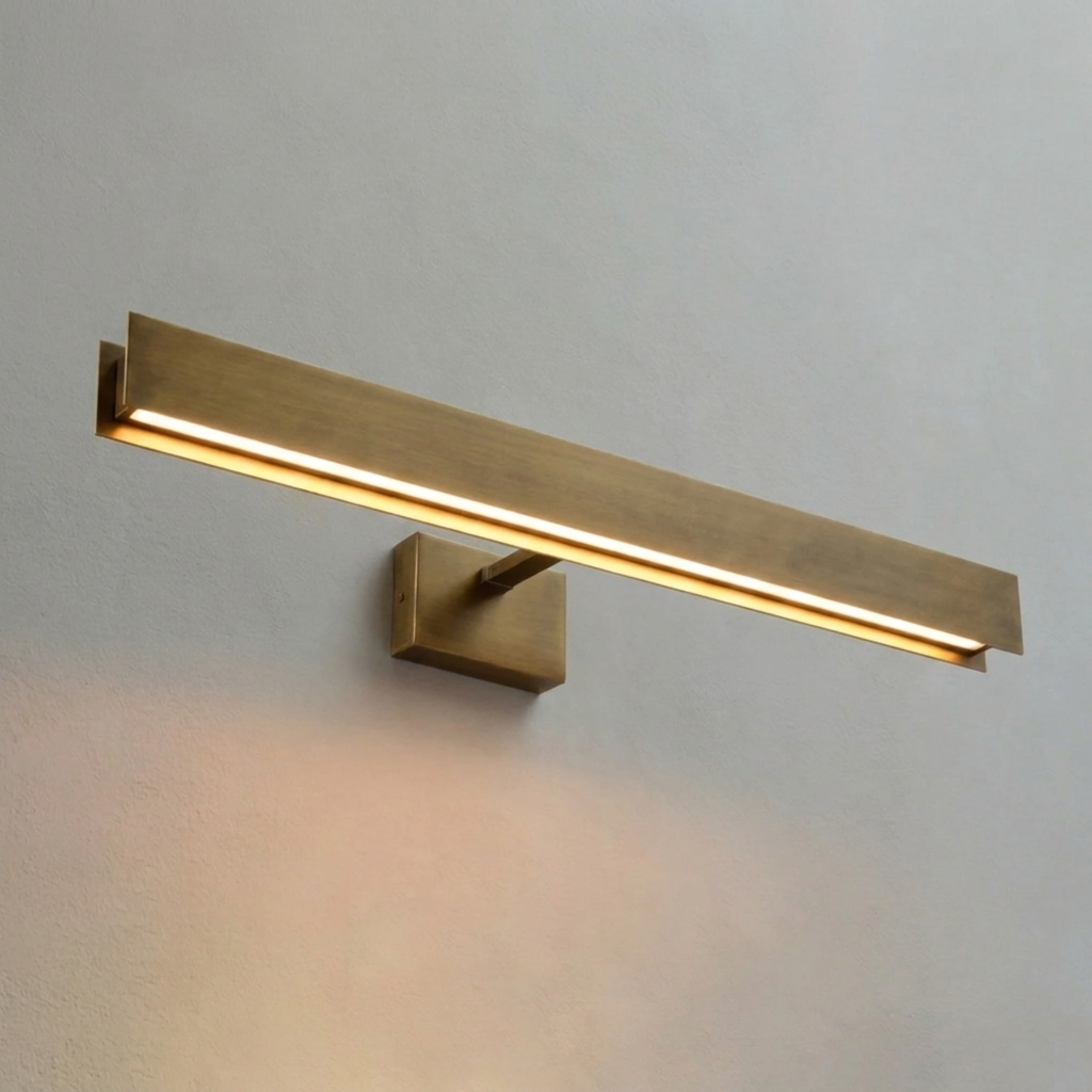 Aveline Vintage Brass LED Picture Light