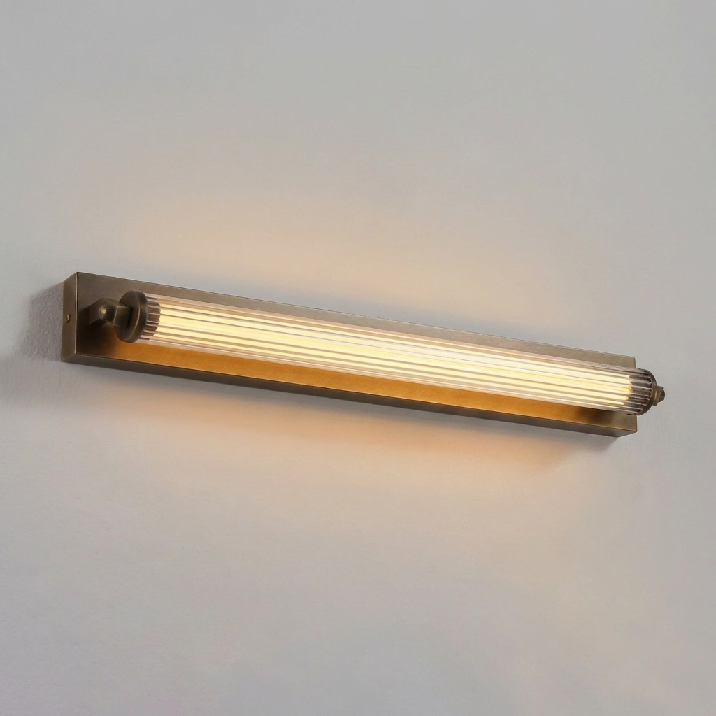 Solenne Tube Brass Wall Light