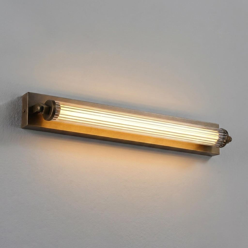 Solenne Tube Brass Wall Light