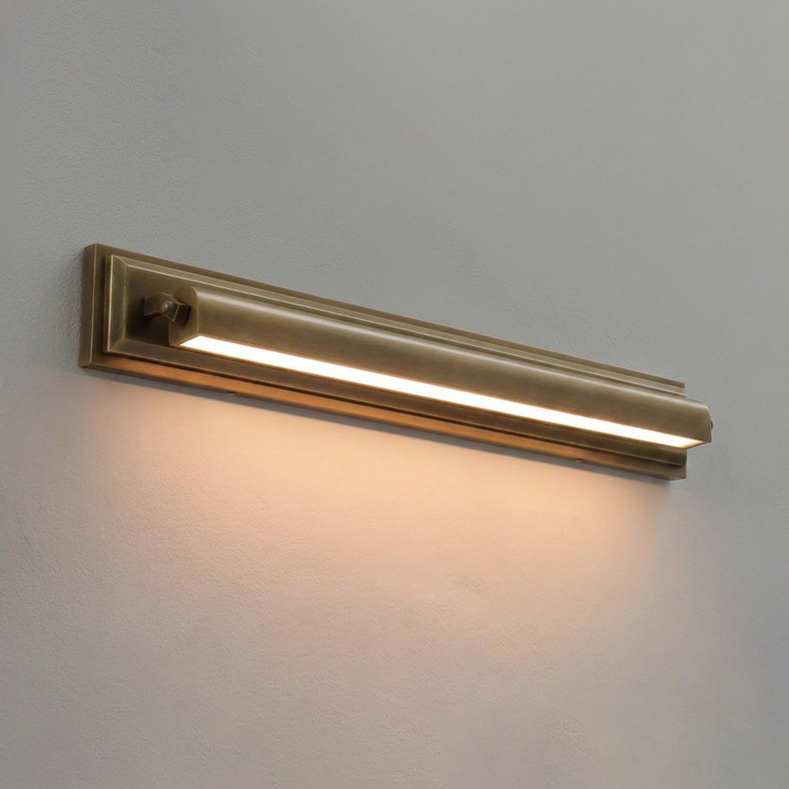 Orlena Vintage Brass Gallery Wall Light