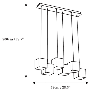 Suspension Alabâtre Box — Dimension drawings 1