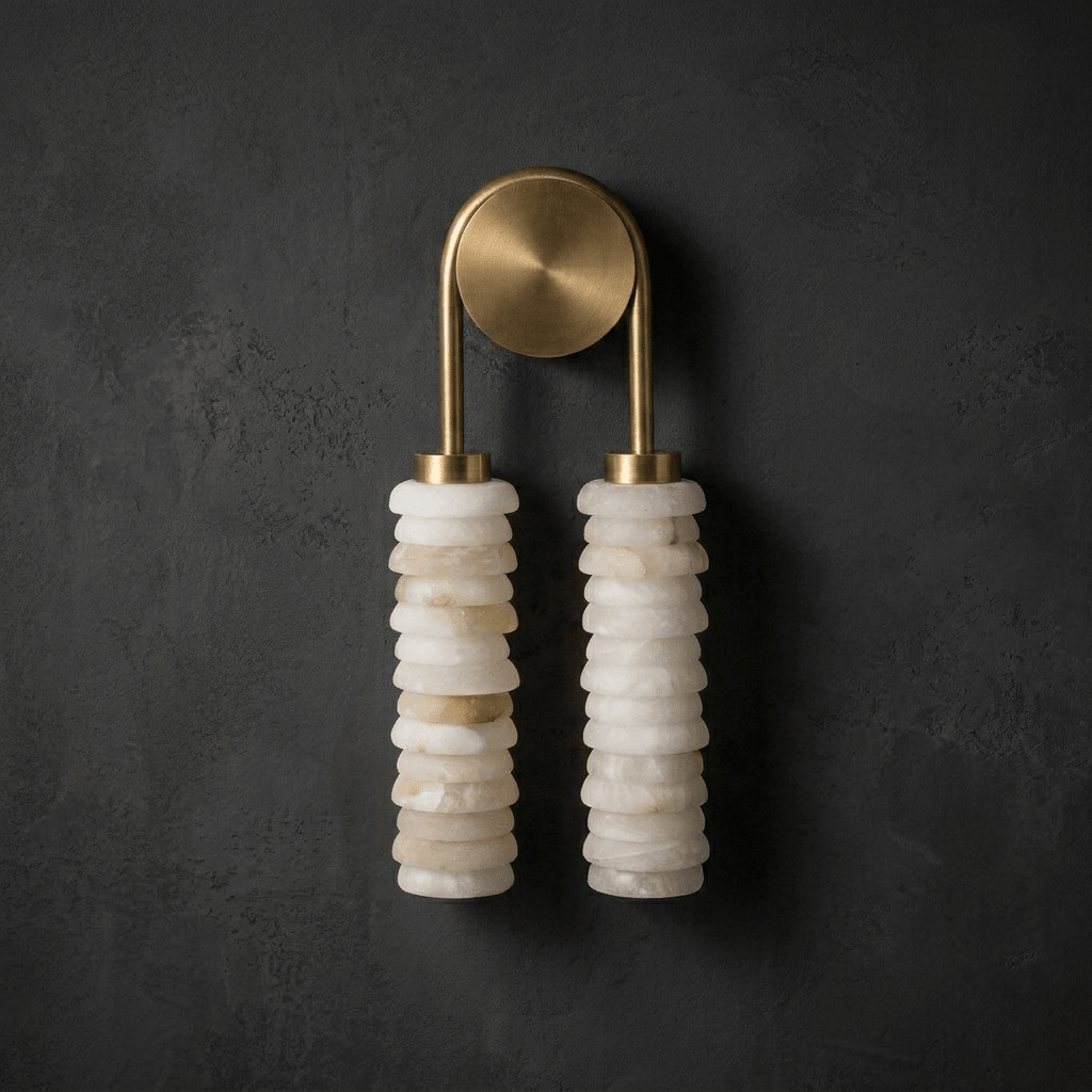 Calla Ribbed Alabaster Sconce - Vakkerlight