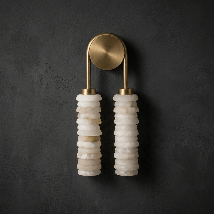 Calla Ribbed Alabaster Sconce - Vakkerlight