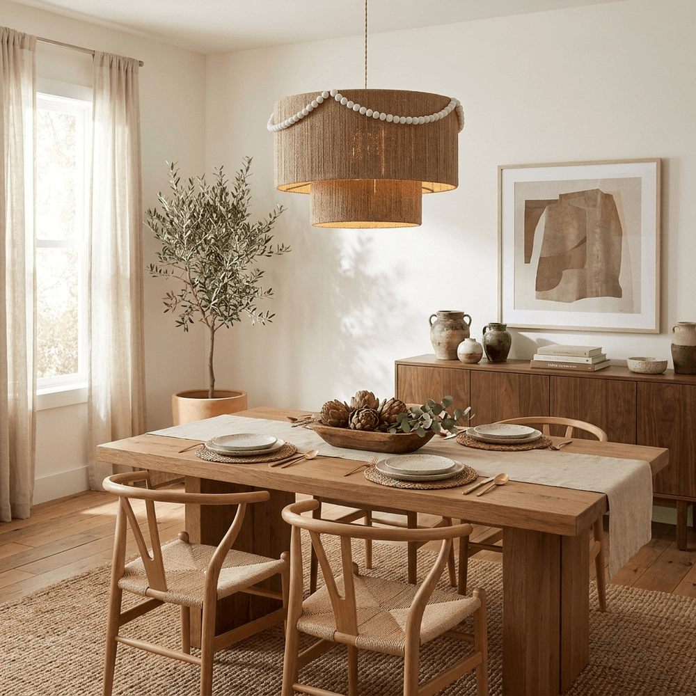 Juniper Tiered Rope Pendant Lamp - Vakkerlight