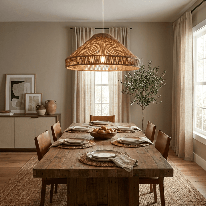 Dune Rope Cone Pendant Lamp - Vakkerlight