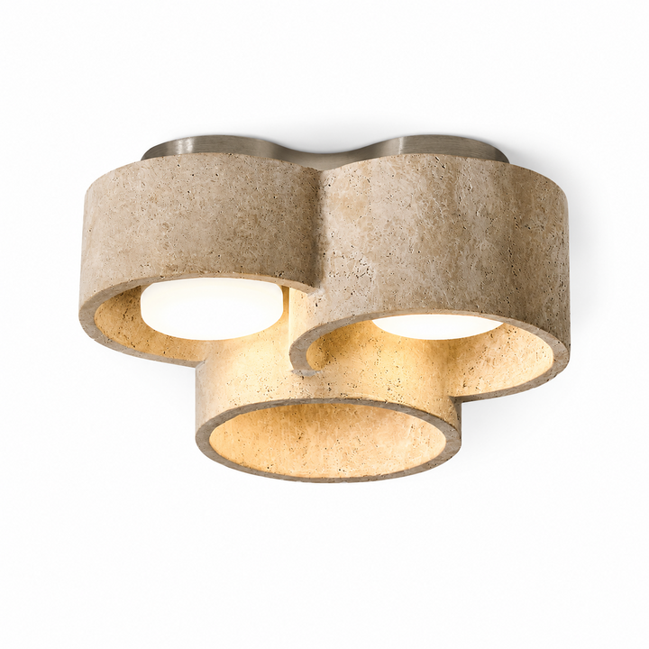 Trevi Travertine Cluster Ceiling Light