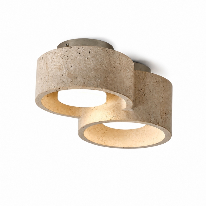 Trevi Travertine Cluster Ceiling Light