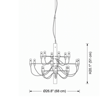 Candelabro Tiered Branch — Dimension drawings 1