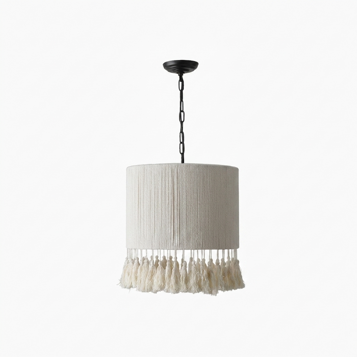 Marlow Tasseled Cotton Pendant Light