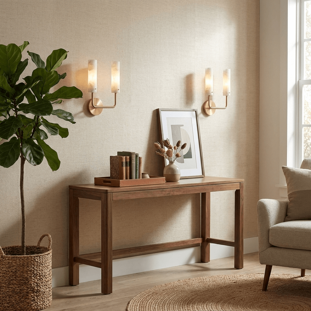 Aurelia Alabaster Wall Sconce
