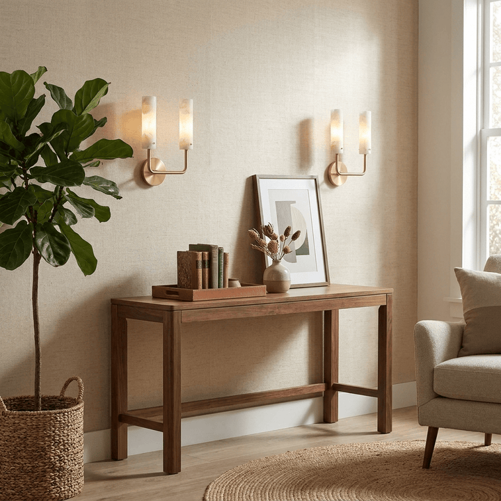 Aurelia Alabaster Wall Sconce