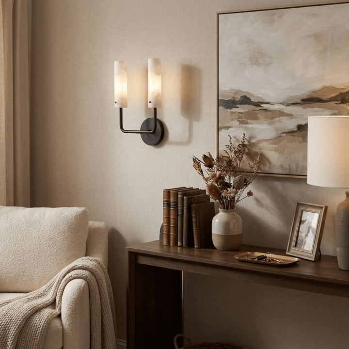 Aurelia Alabaster Wall Sconce