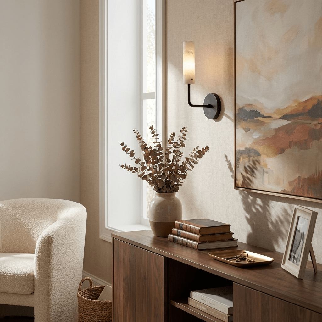 Aurelia Alabaster Wall Sconce
