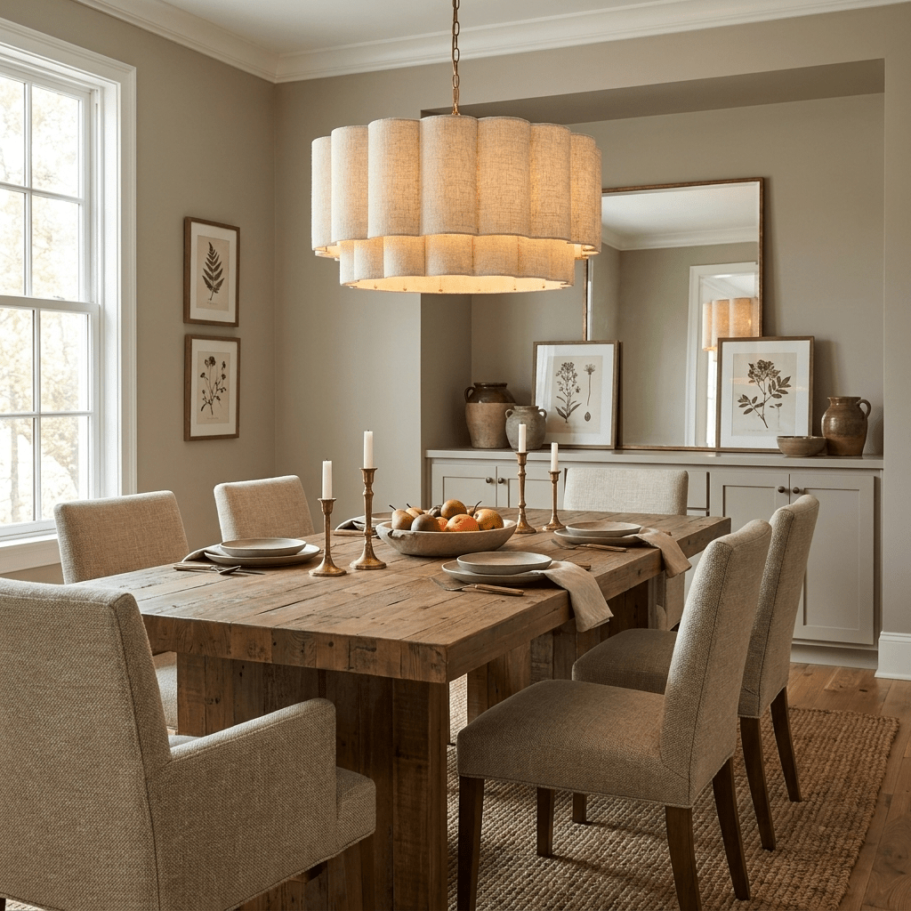 Fabric Petal Cylinder Pendant Lamp - Vakkerlight
