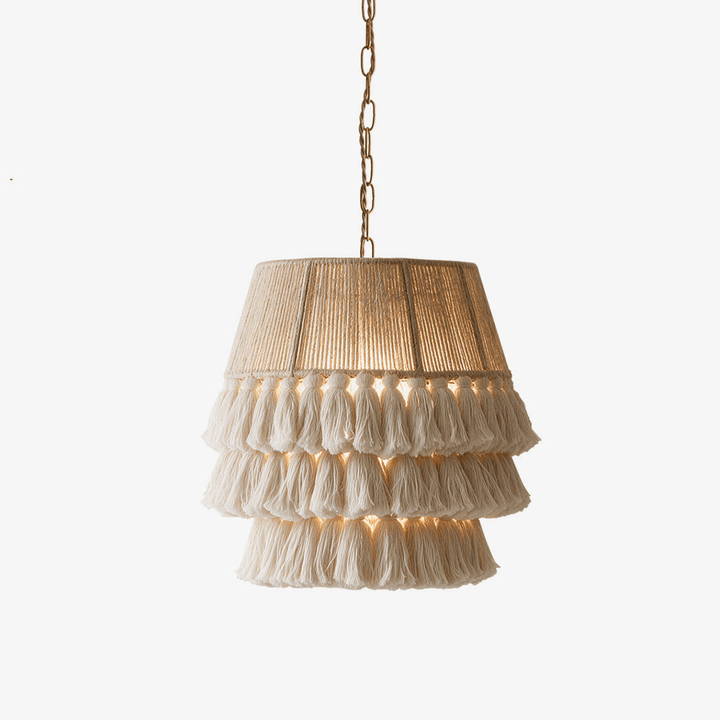 Cascade Tasseled Rope Pendant Lamp - Vakkerlight