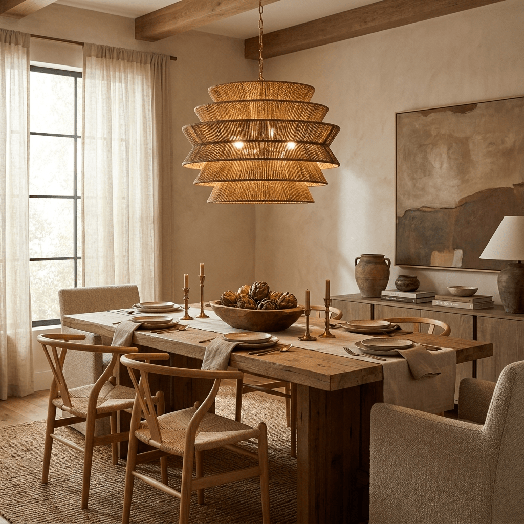 Ripple Tiered Rope Chandelier