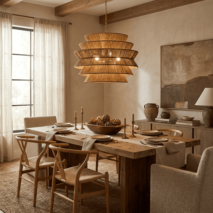Ripple Tiered Rope Chandelier