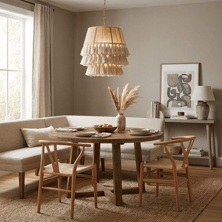 Cascade Tasseled Rope Pendant Lamp - Vakkerlight