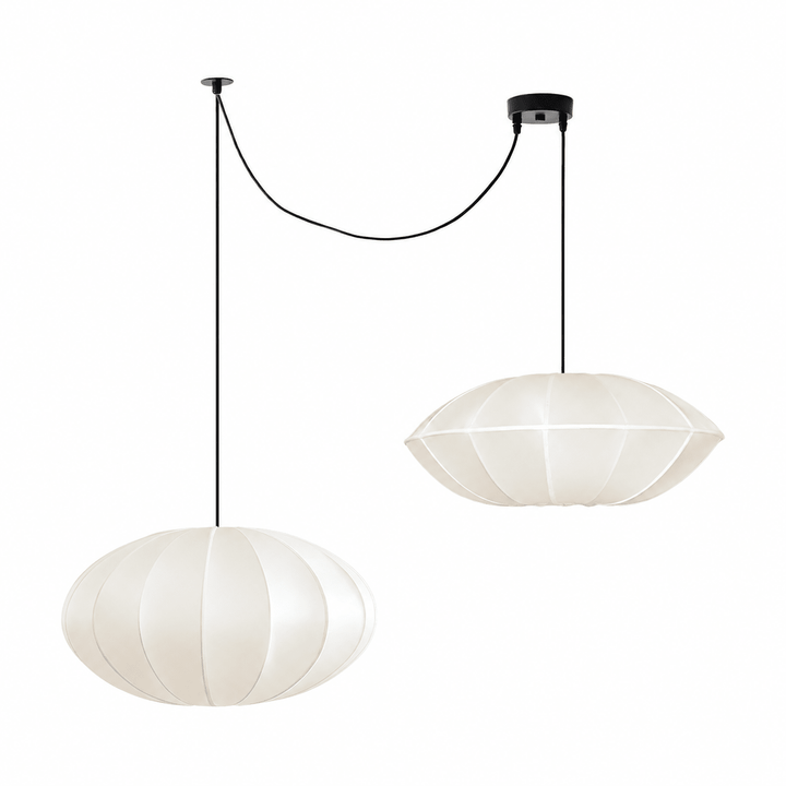 Calabash Ribbed Fabric Pendant Lamp