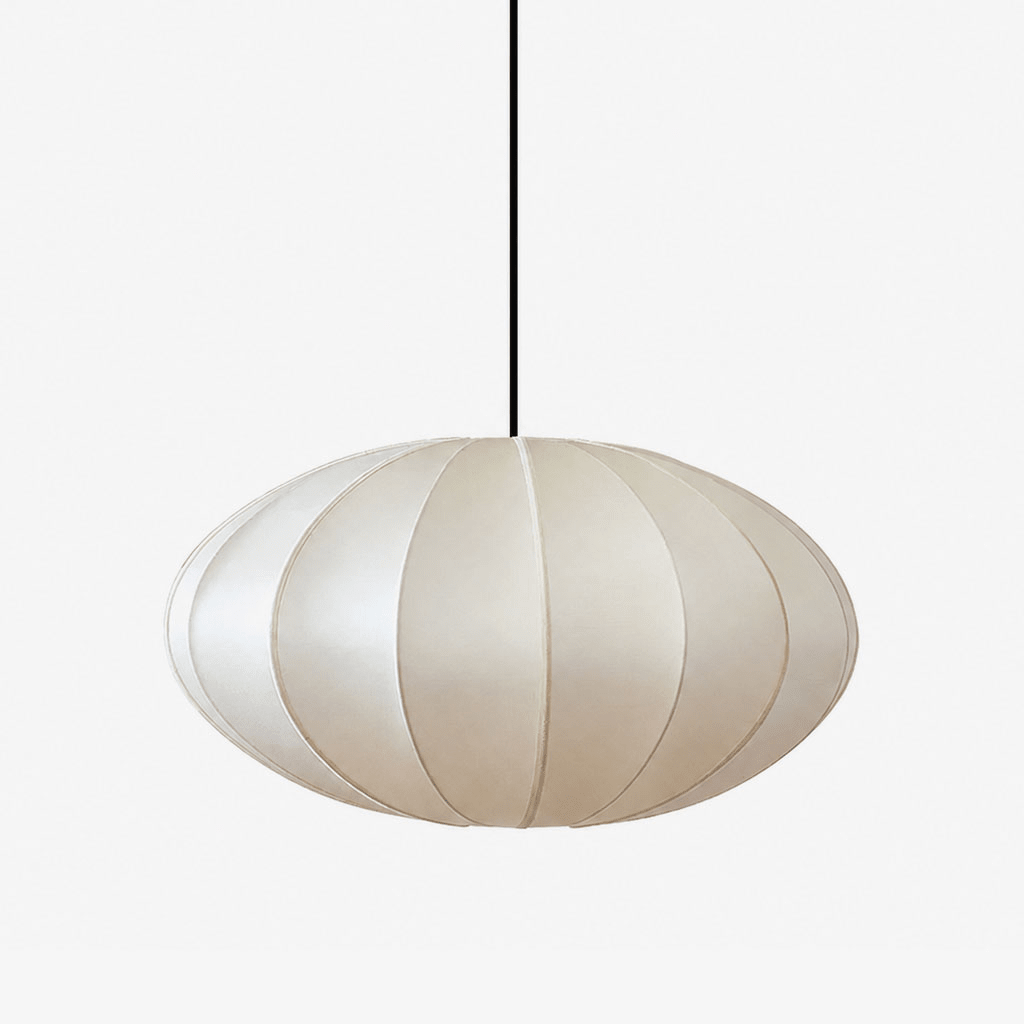 Calabash Ribbed Fabric Pendant Lamp